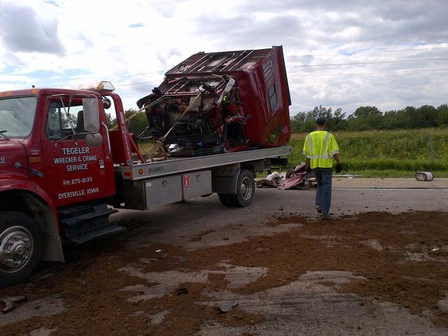 MVC on Hwy 20 at the IOCO Truck Stop 06.28.2013